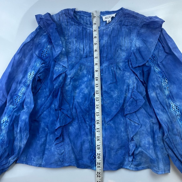 Allison New York INDIGO GARMENT DYE Sara Top N273-42 - Picture 8 of 8